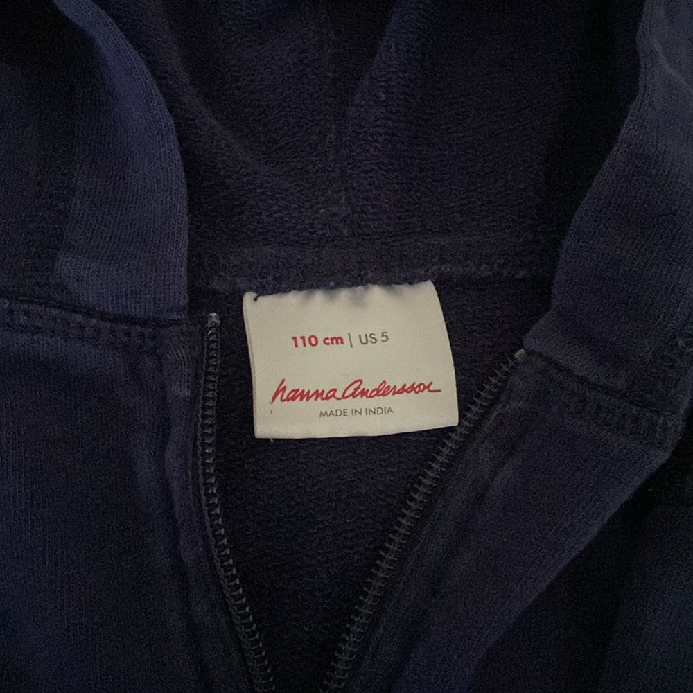 Hanna Andersson hoodie size 110/5 - Picture 5 of 6